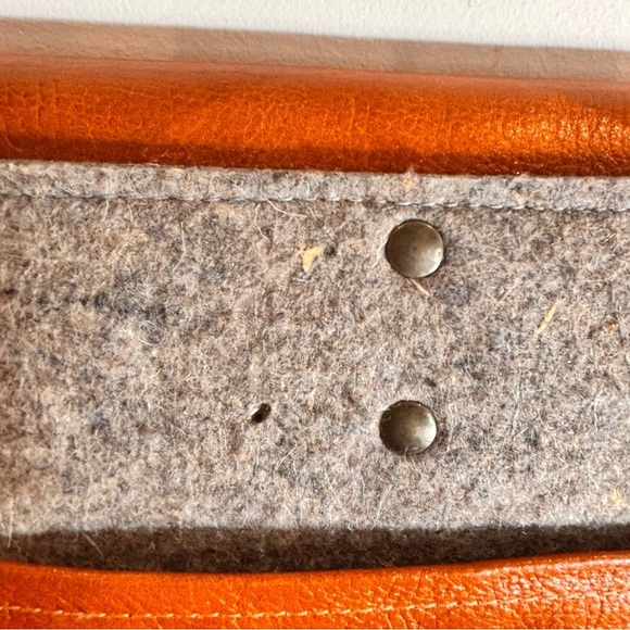 Messenger Leather Felt Brown and Gray Crossbody Bag Envelopes Style Unbranded - Picture 9 of 12